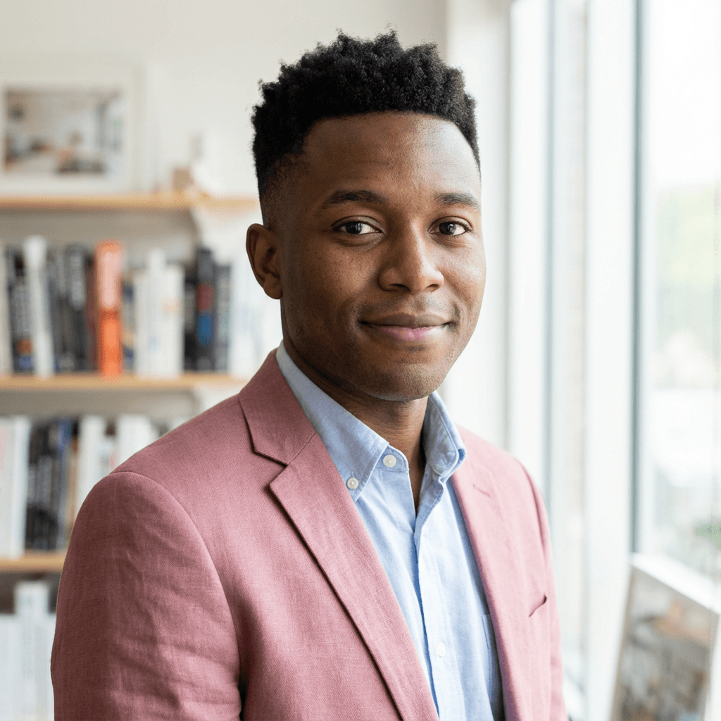 Man in his late 30s with a warm smile